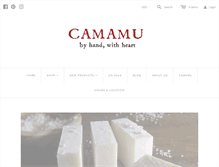 Tablet Screenshot of camamusoap.com